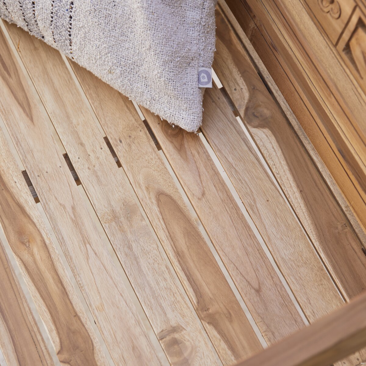 Banc de Jardin en Branche de Teck - Déco du Jardin à Reims