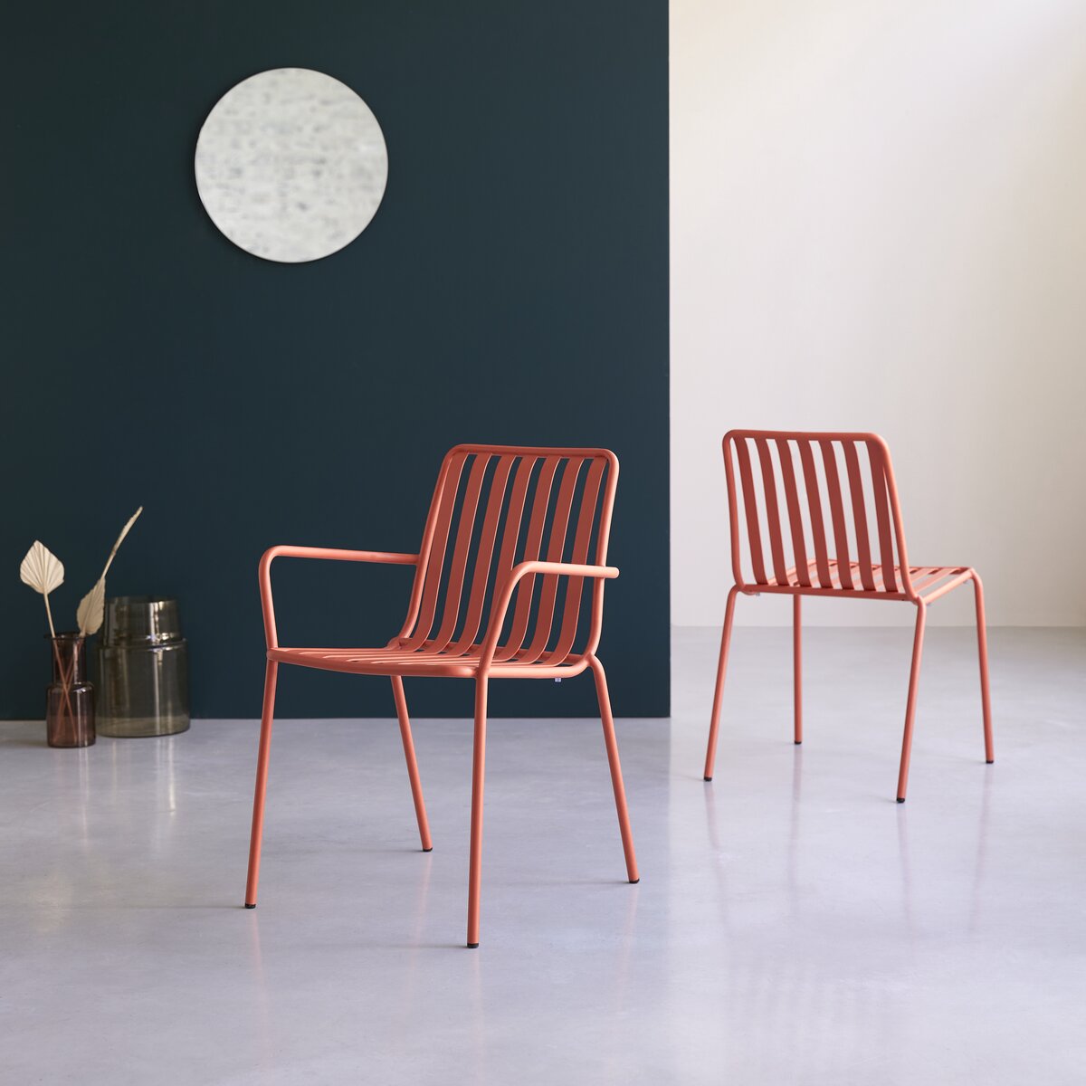 Gaby - Fauteuil en métal orange Gaby - Fauteuil en métal orange