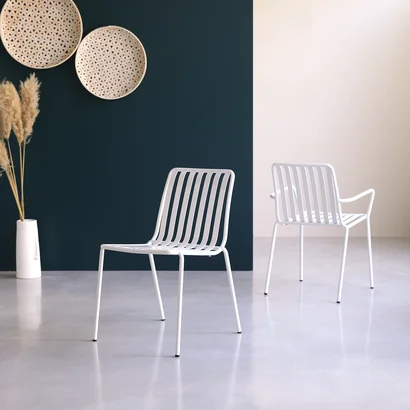 Gaby - Stuhl aus Metall white