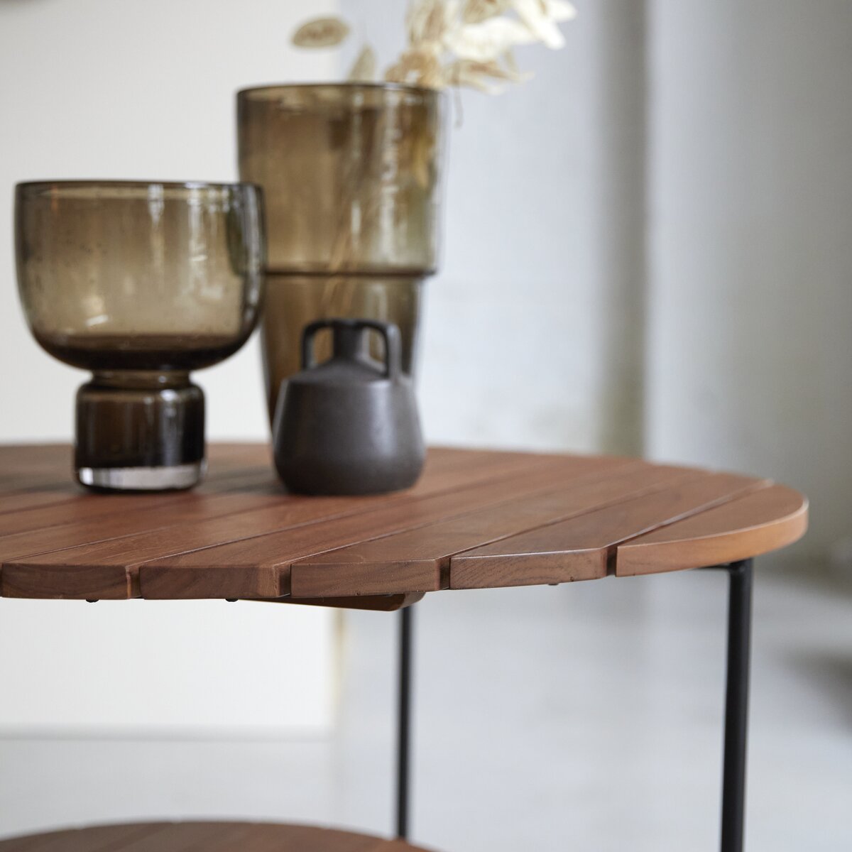 Key Wood - Table basse lattée en teck massif Key Wood - Table basse lattée en teck massif