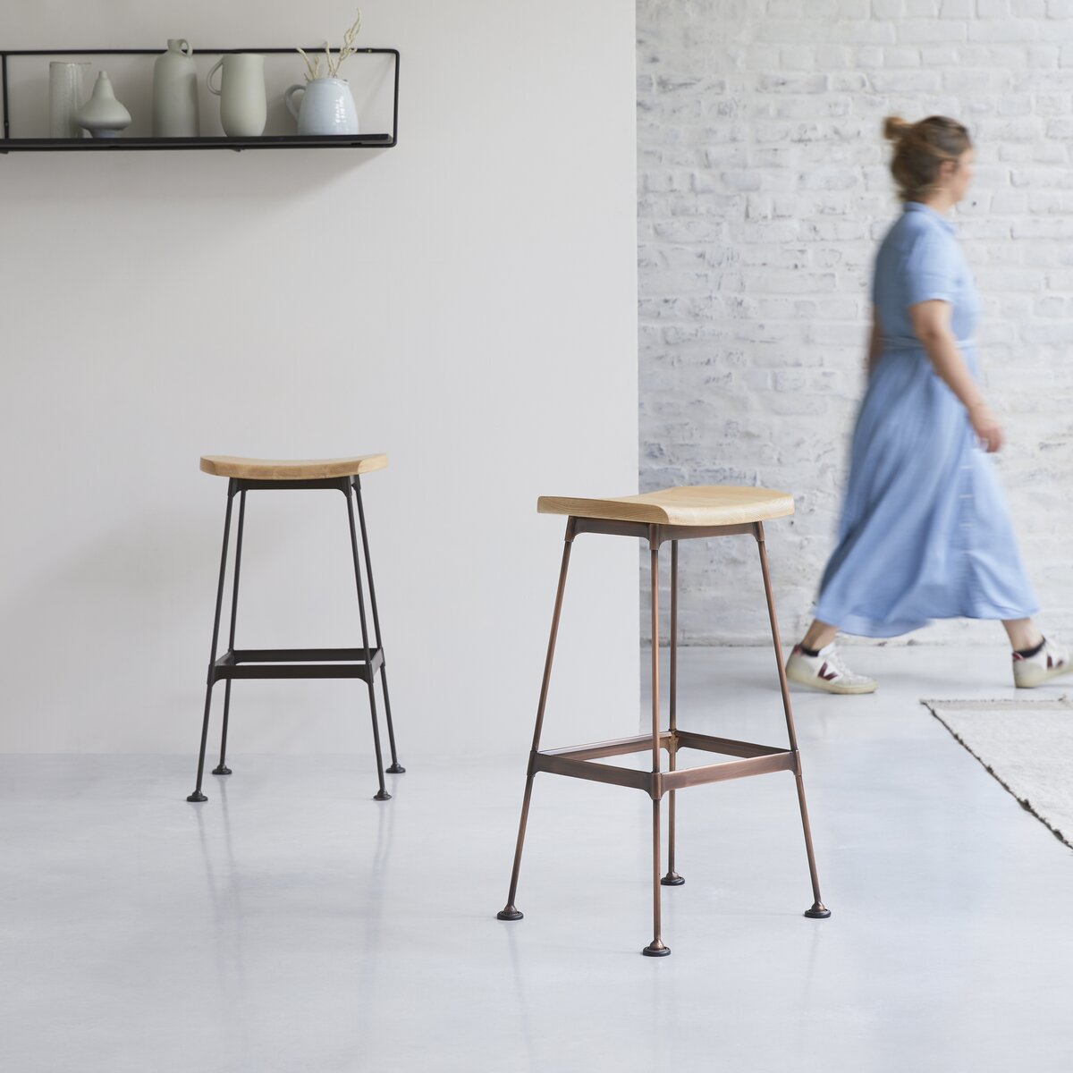 Tin store bar stools