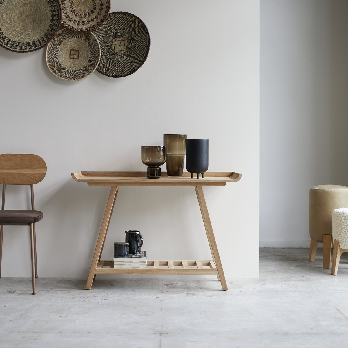 Pampa - Console haute en teck massif Pampa - Console haute en teck massif