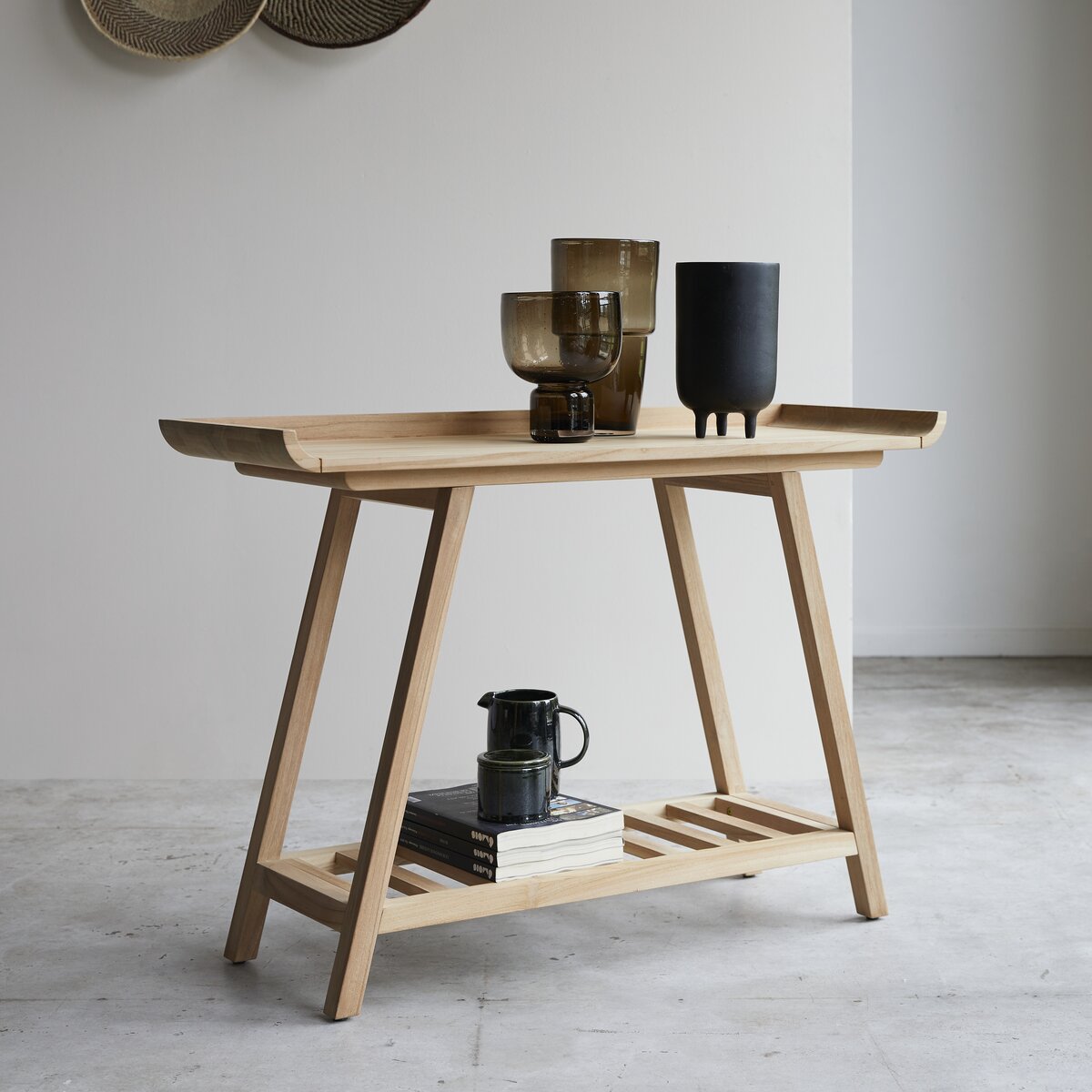 Pampa - Console haute en teck massif Pampa - Console haute en teck massif
