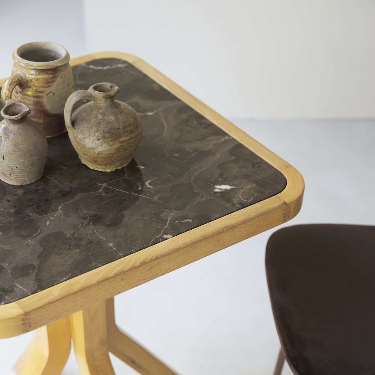 Solid marble outlet desk