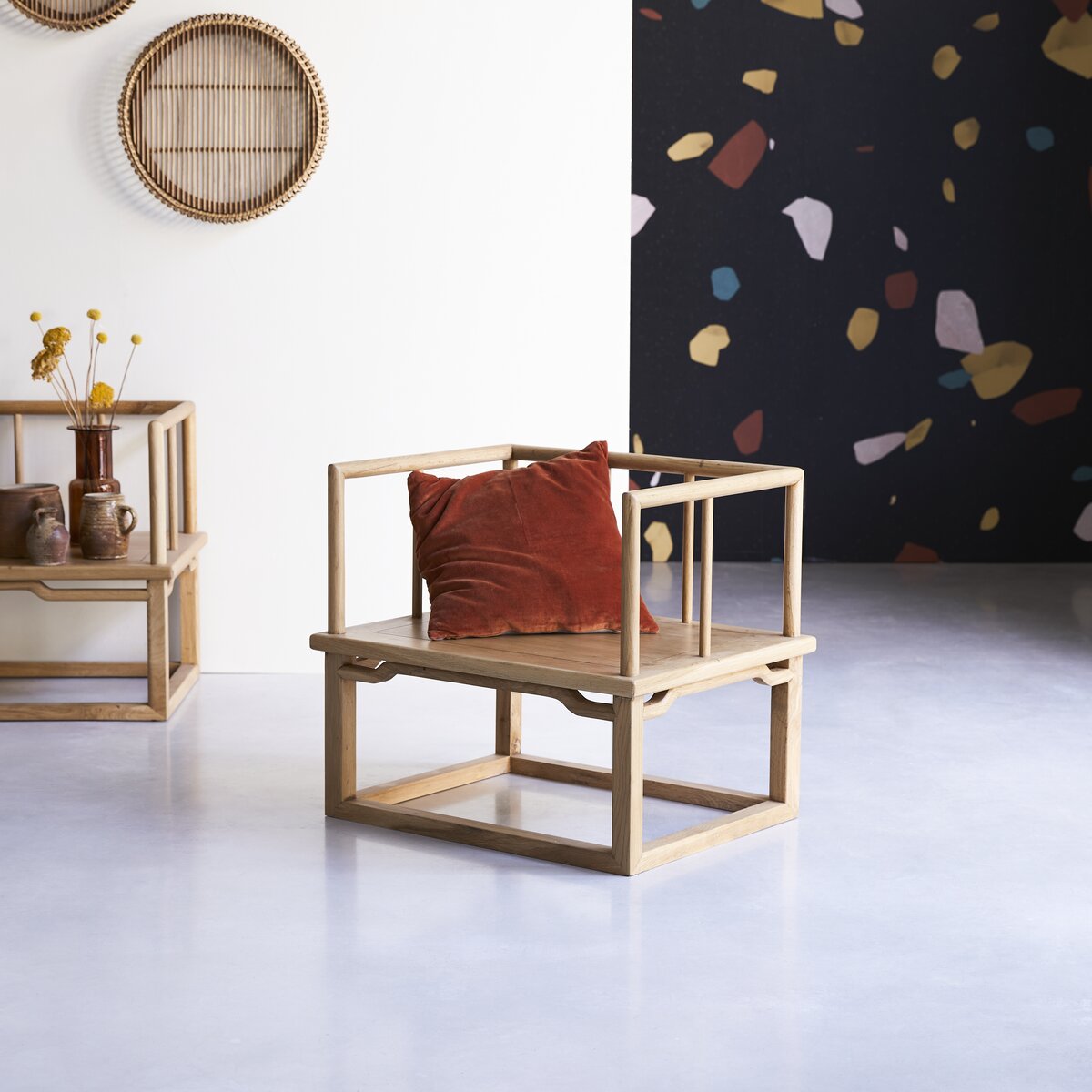 Bao - Fauteuil en chêne massif Bao - Fauteuil en chêne massif
