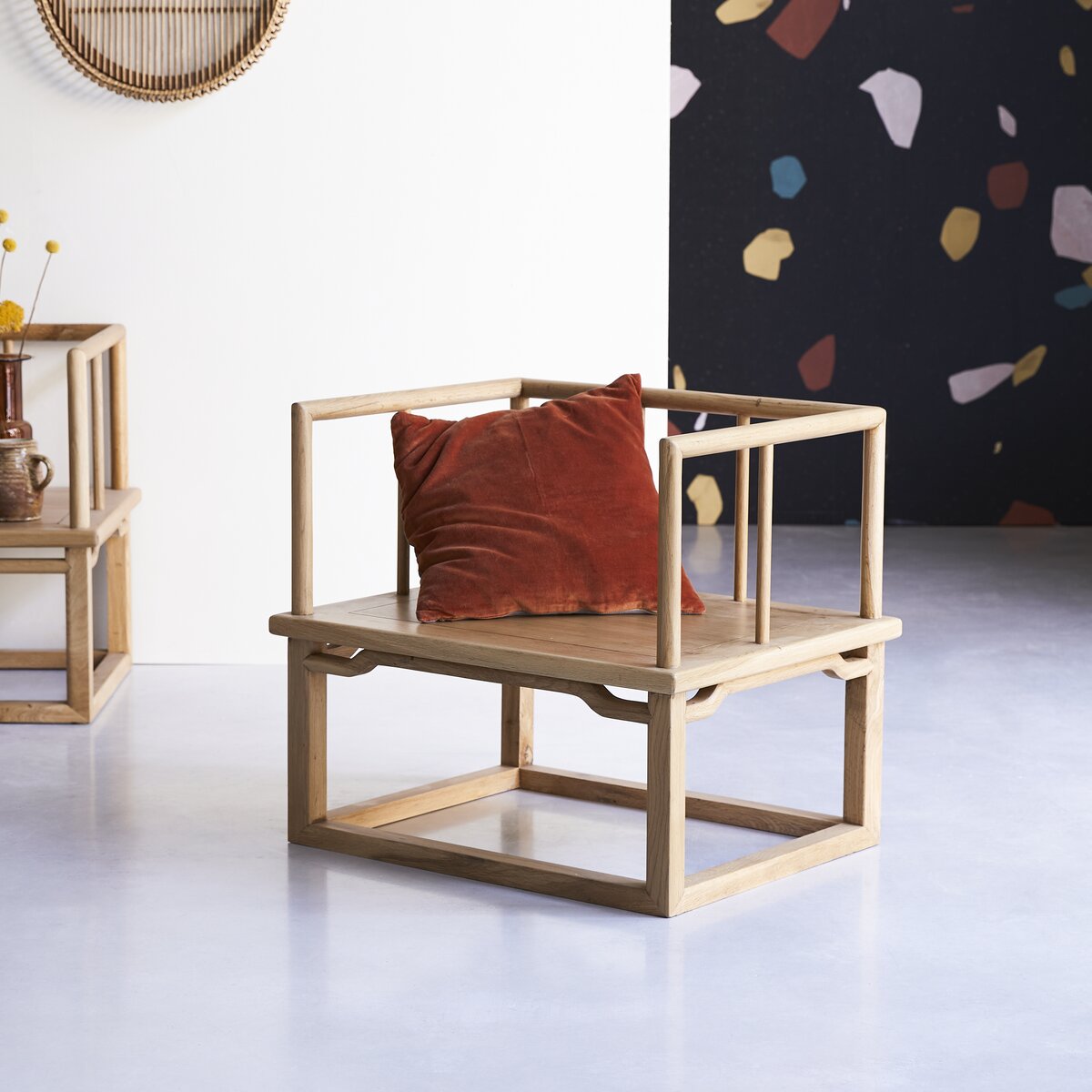 Bao - Fauteuil en chêne massif Bao - Fauteuil en chêne massif