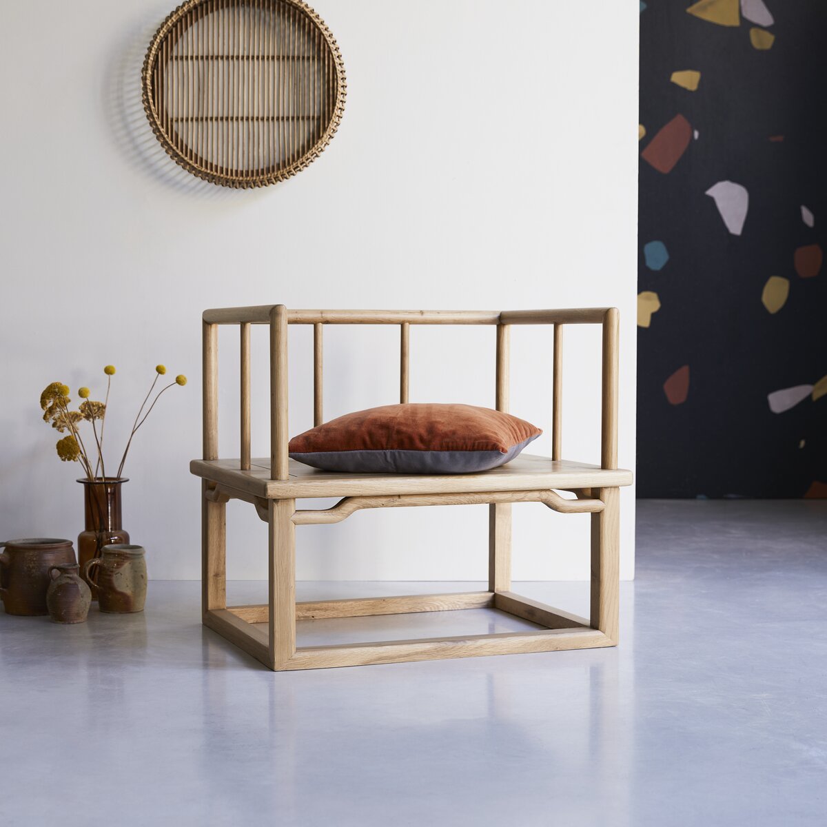 Bao - Fauteuil en chêne massif Bao - Fauteuil en chêne massif