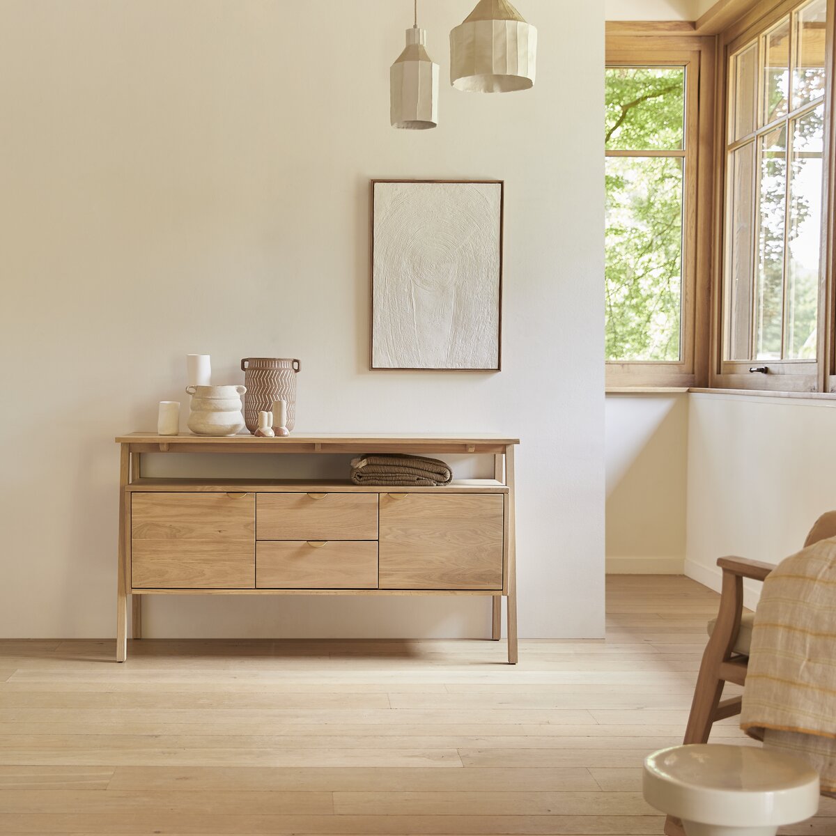 Pola - Buffet en chêne massif 140 cm Pola - Buffet en chêne massif 140 cm