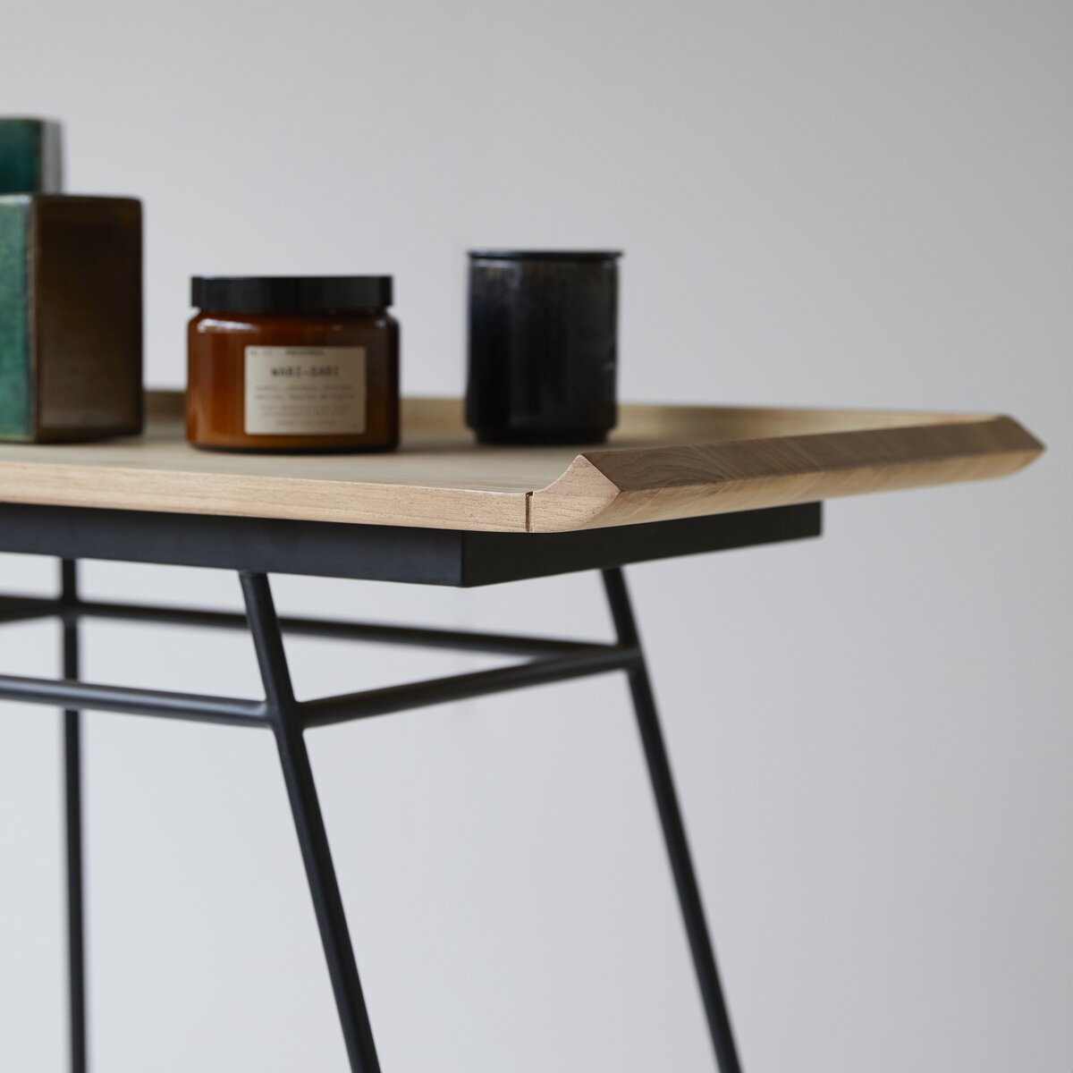 Ema - Solid teak and metal Console table Ema - Solid teak and metal Console table