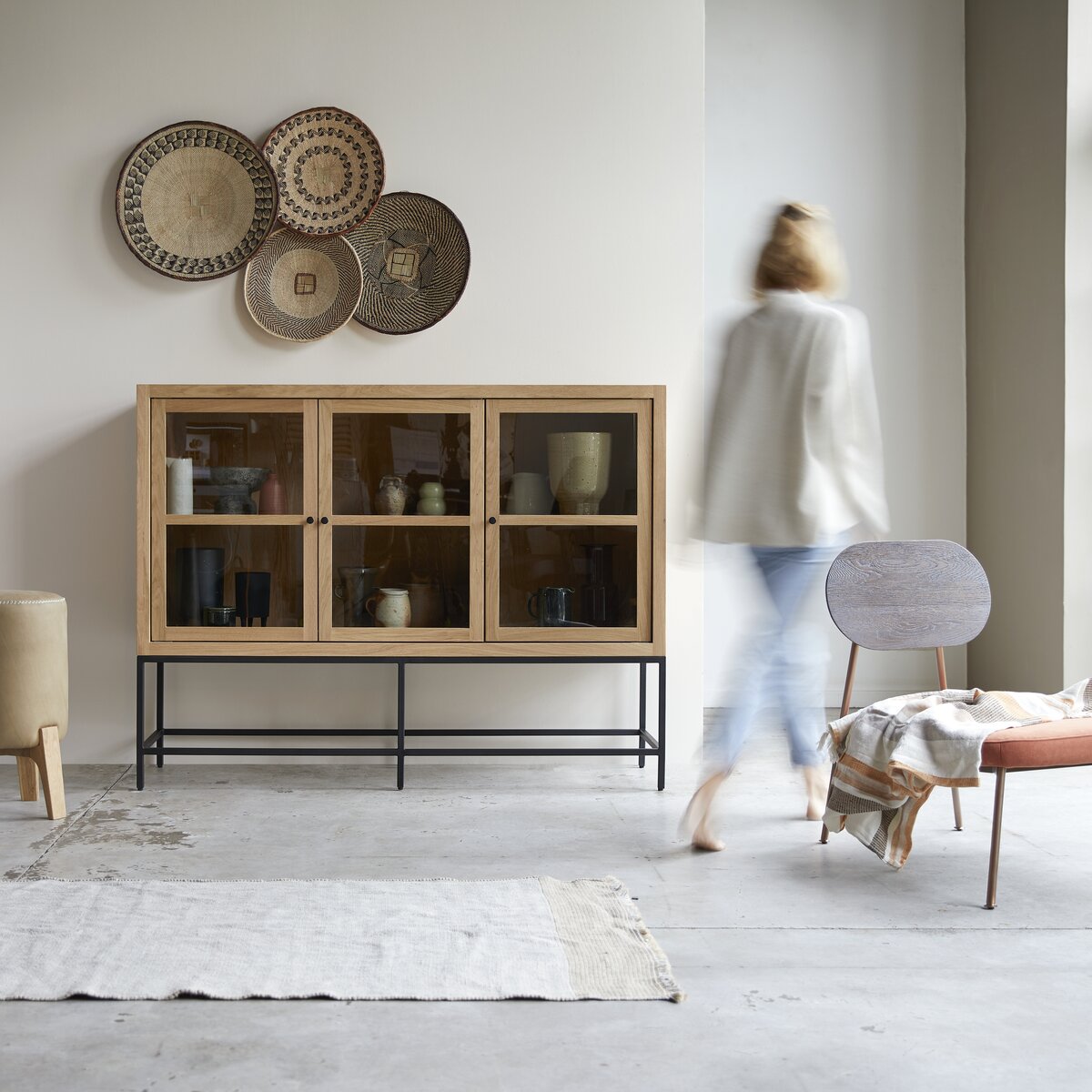 Credenza bassa in teak 160 cm - Arredo soggiorno - Tikamoon