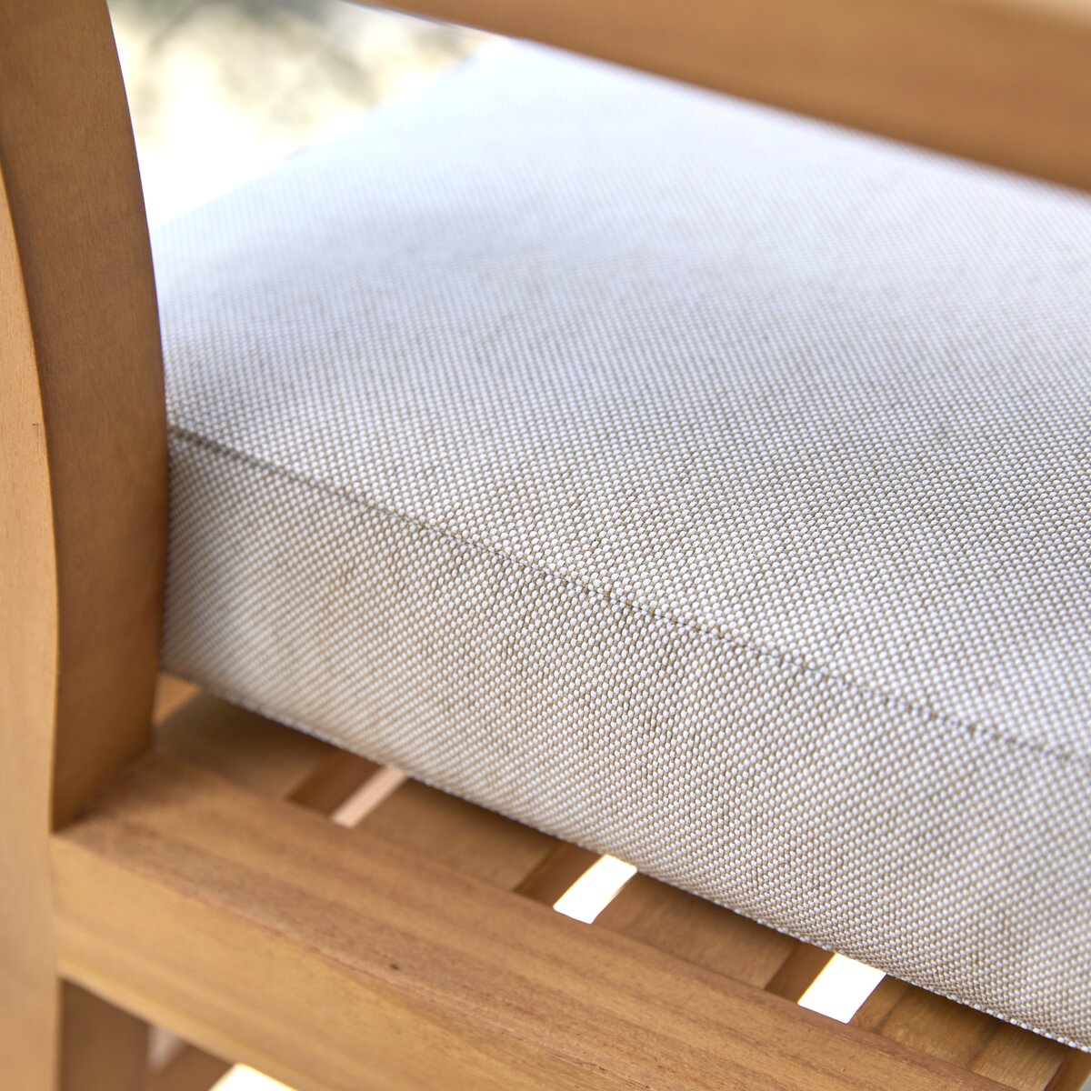 Leni - Rocking chair de jardin en teck massif Leni - Rocking chair de jardin en teck massif