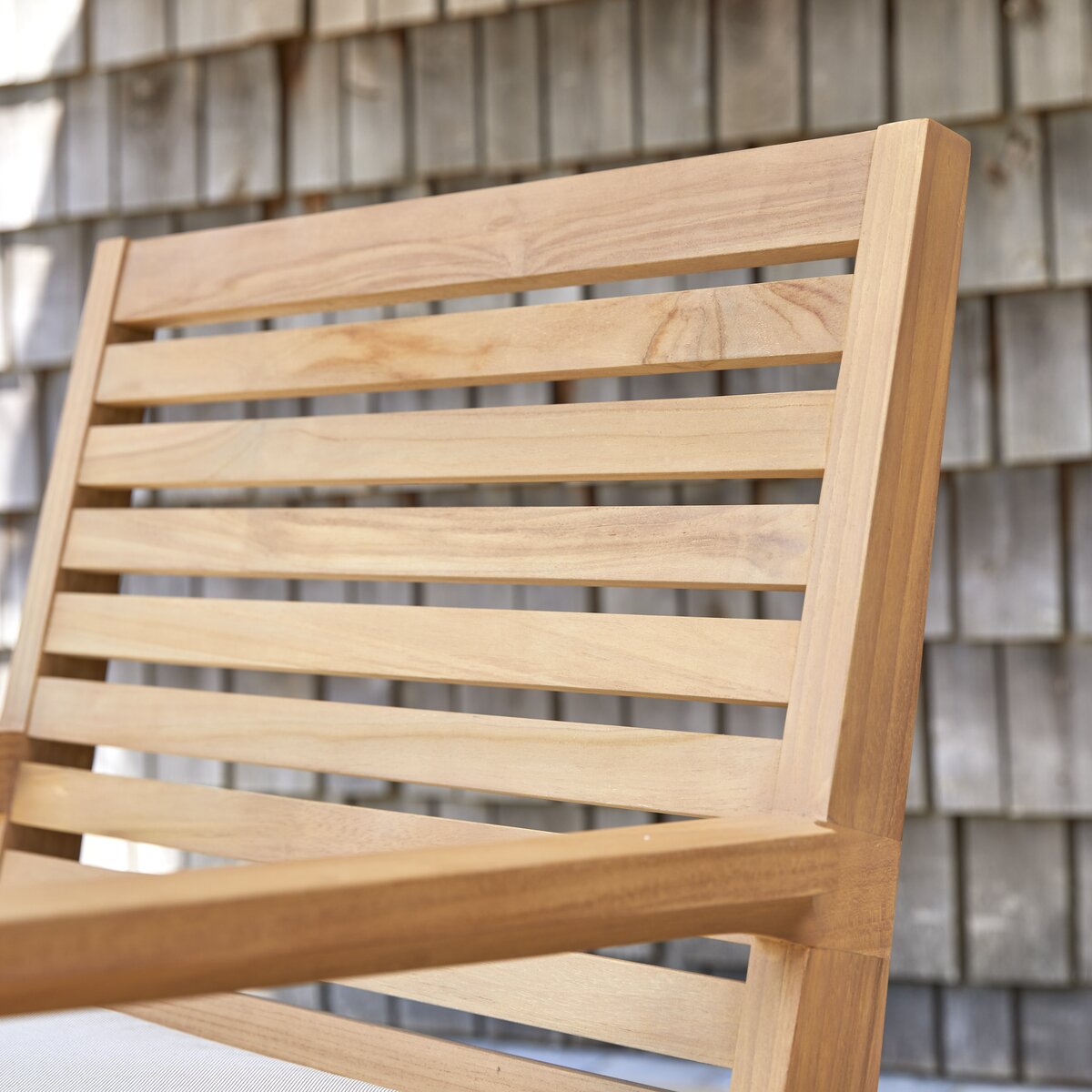 Leni - Rocking chair de jardin en teck massif Leni - Rocking chair de jardin en teck massif