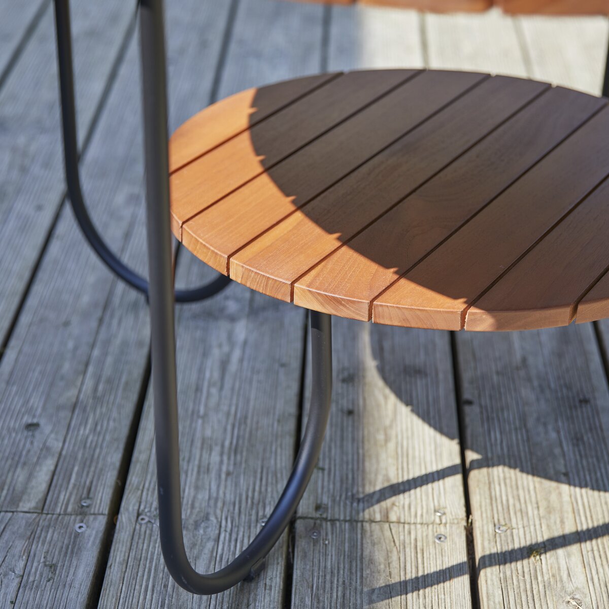 Key Wood - Table basse de jardin lattée en teck massif Key Wood - Table basse de jardin lattée en teck massif