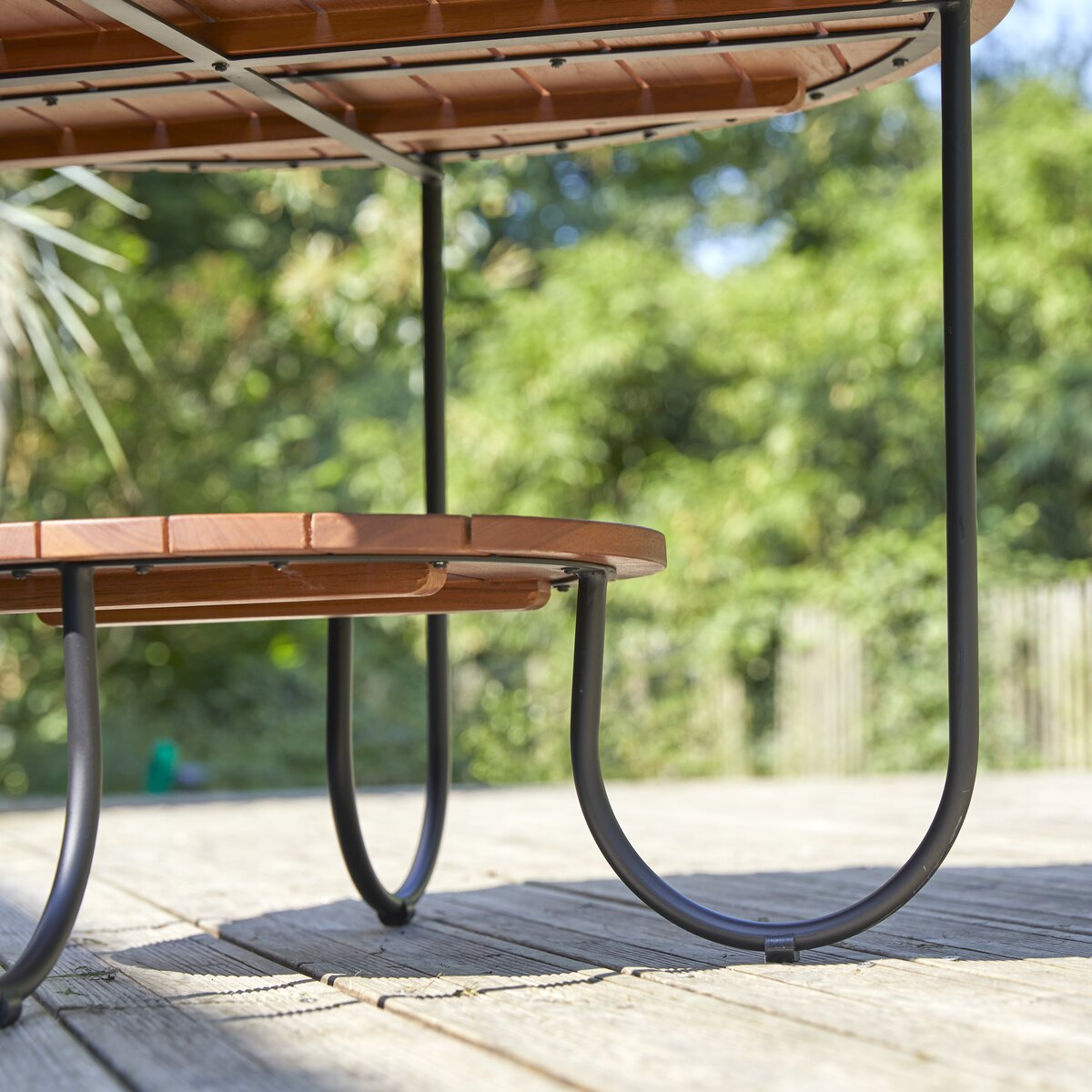 Key Wood - Table basse de jardin lattée en teck massif Key Wood - Table basse de jardin lattée en teck massif