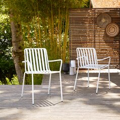 Mesa y 4 sillas de acacia de jardín Capri - Muebles de exterior - Tikamoon