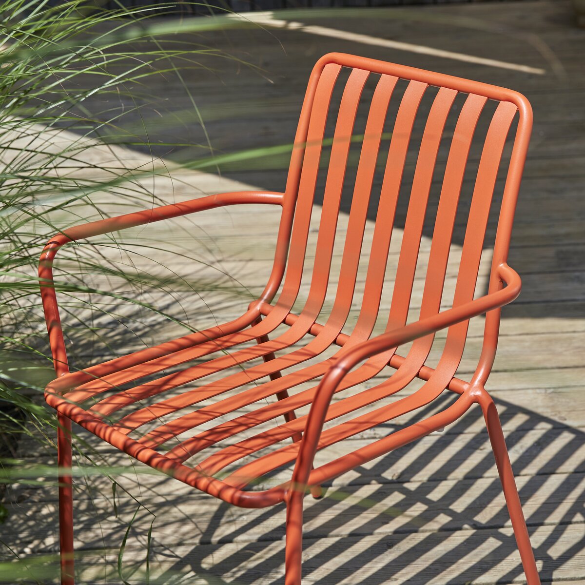 Orange porch store chairs