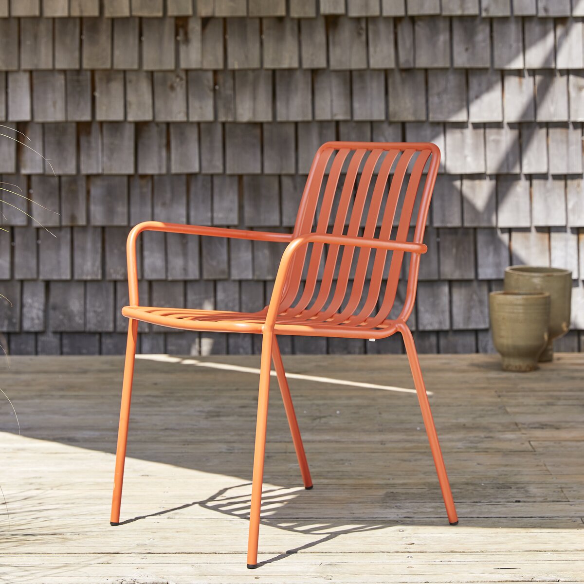 Gaby - Fauteuil de jardin en métal orange Gaby - Fauteuil de jardin en métal orange