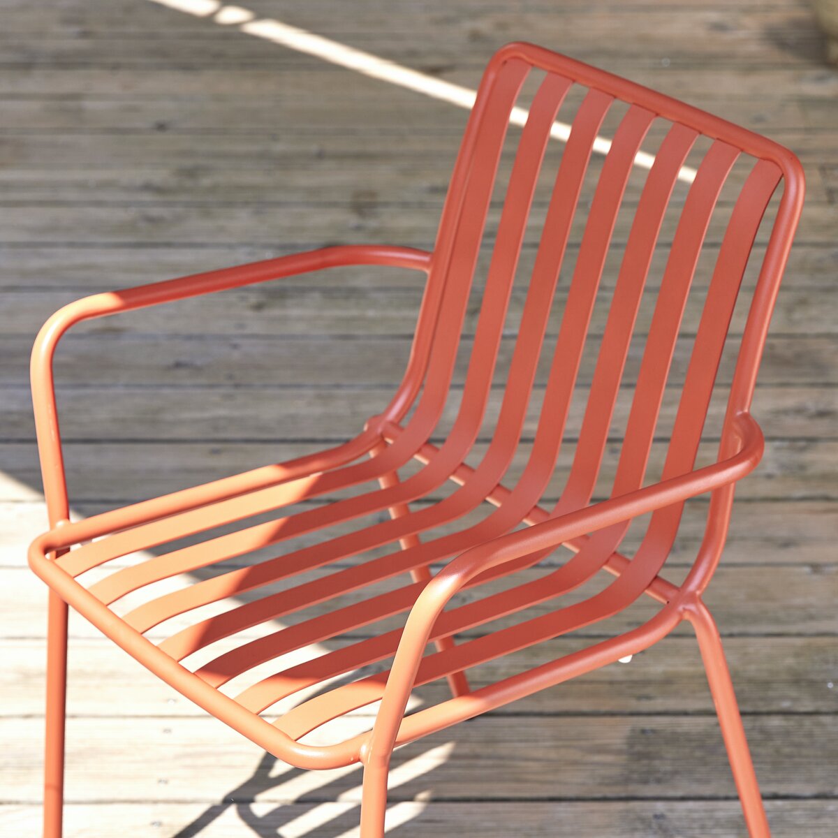 Gaby - Fauteuil de jardin en métal orange Gaby - Fauteuil de jardin en métal orange