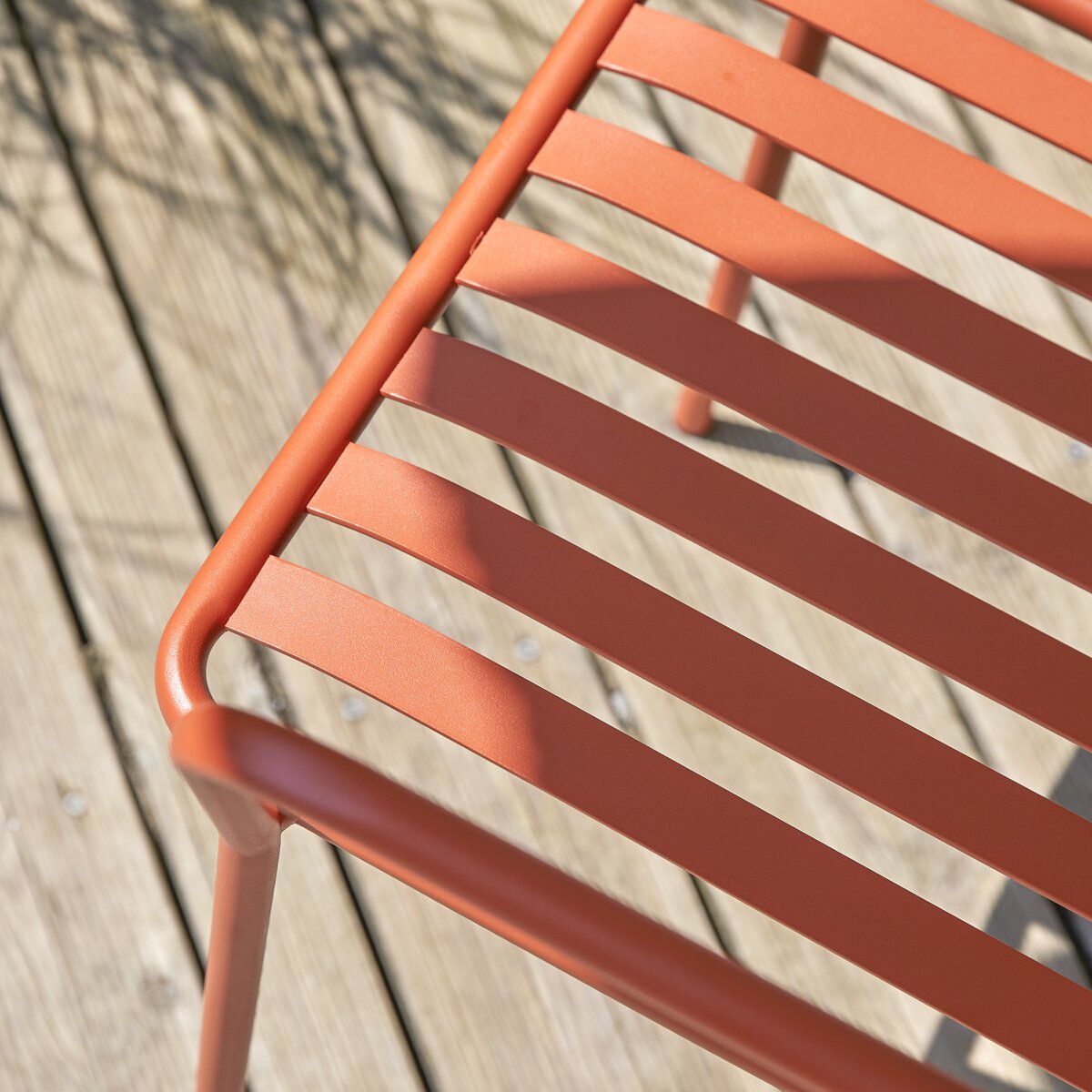 Gaby - Fauteuil de jardin en métal orange Gaby - Fauteuil de jardin en métal orange