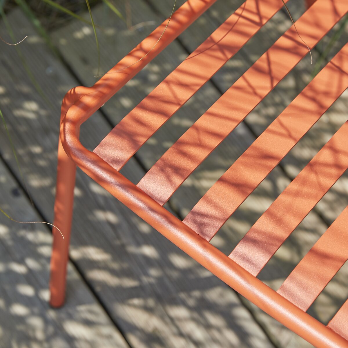 Gaby - Chaise de jardin en métal orange Gaby - Chaise de jardin en métal orange