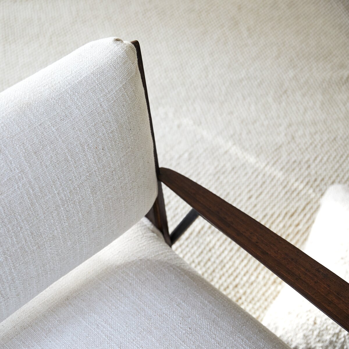 Awa - Fauteuil en mindi et tissu Awa - Fauteuil en mindi et tissu