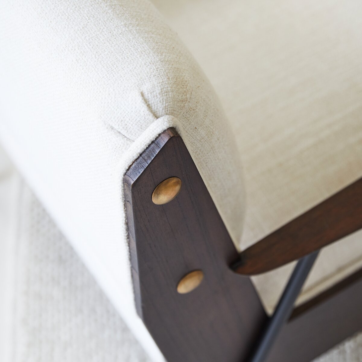 Awa - Fauteuil en mindi et tissu Awa - Fauteuil en mindi et tissu