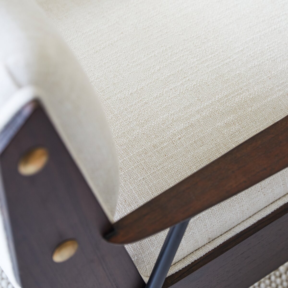 Awa - Fauteuil en mindi et tissu Awa - Fauteuil en mindi et tissu
