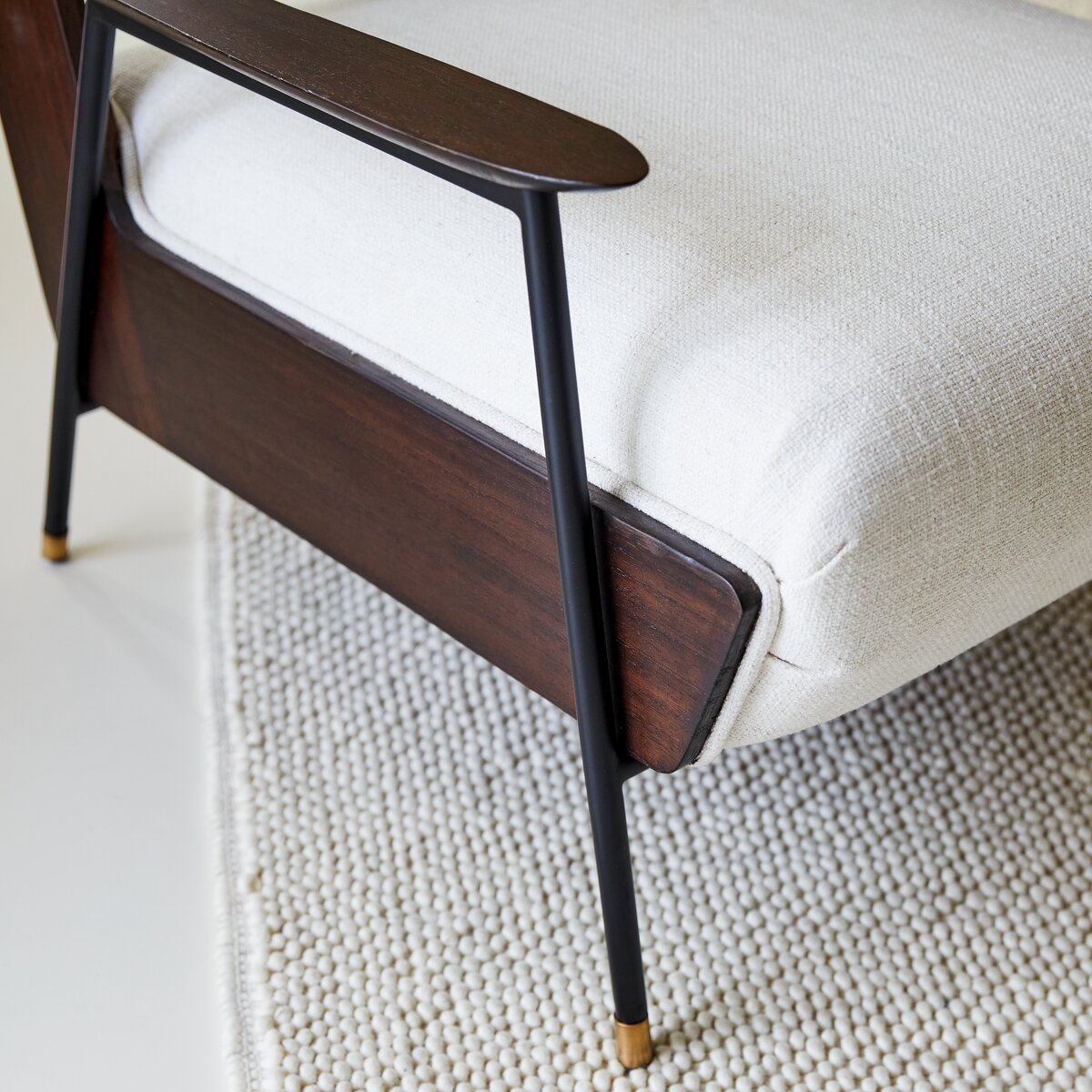 Awa - Fauteuil en mindi et tissu Awa - Fauteuil en mindi et tissu