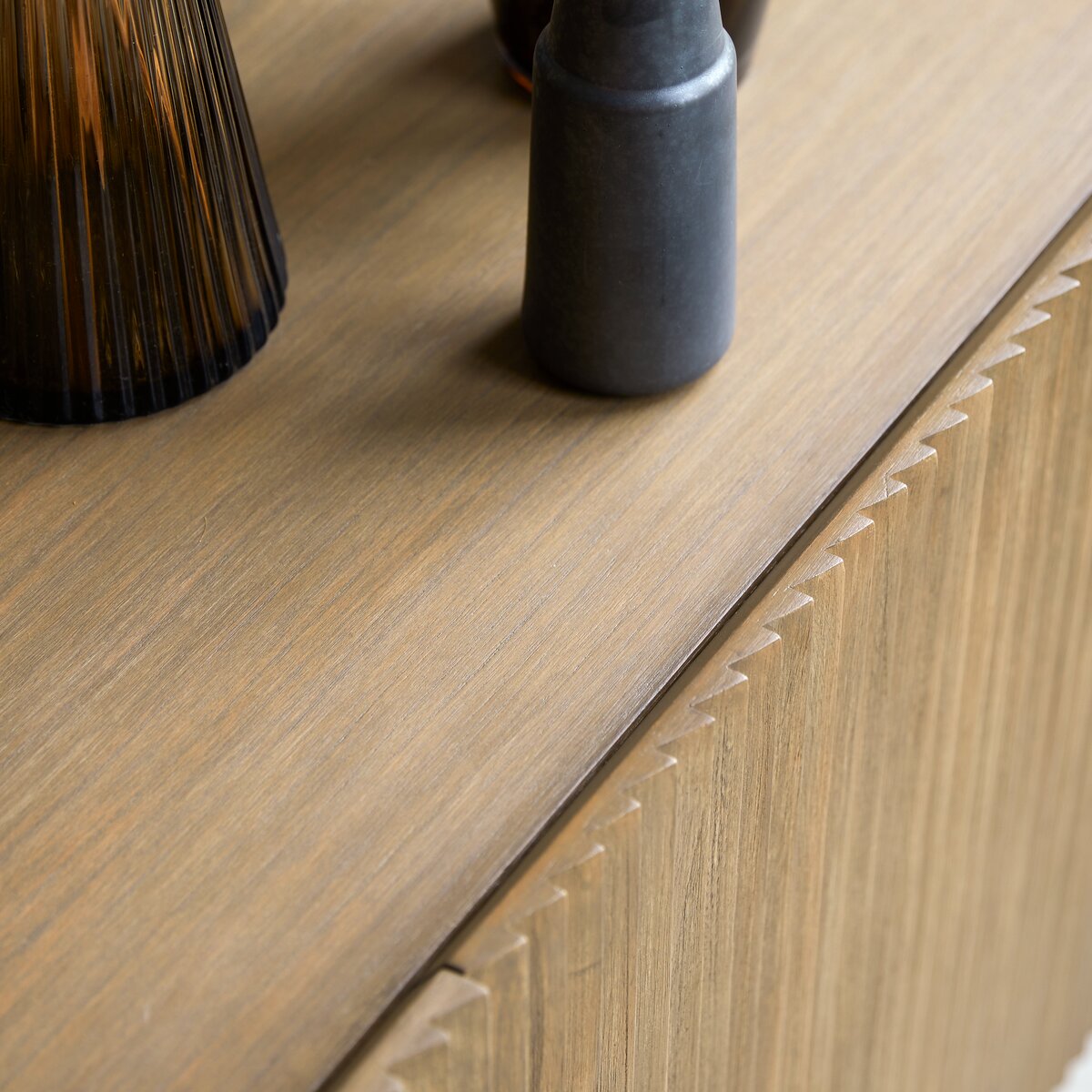 Mindi wood sideboard 150 cm Dining room storage furniture Tikamoon