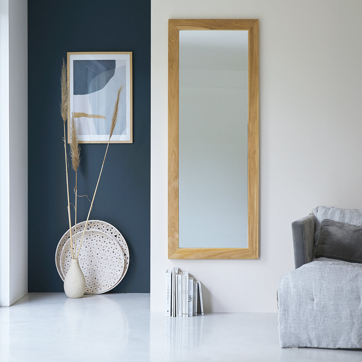 Tona - Solid teak full-length mirror 160x60 cm Tona - Solid teak full-length mirror 160x60 cm