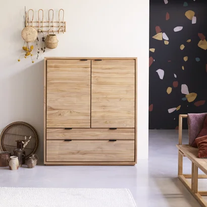 Mobile credenza da soggiorno legno antico teak