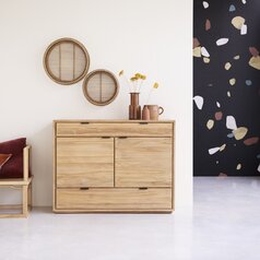 Solid teak cabinet 110 cm - Dining room storage - Tikamoon