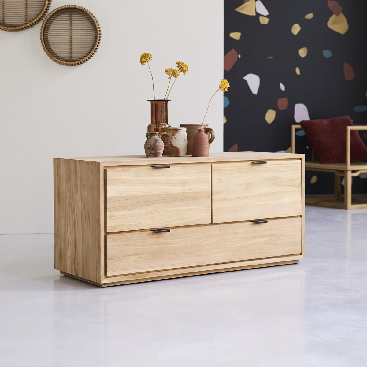 Senson - Mobile TV in teak massello 120 cm Senson - Mobile TV in teak massello 120 cm
