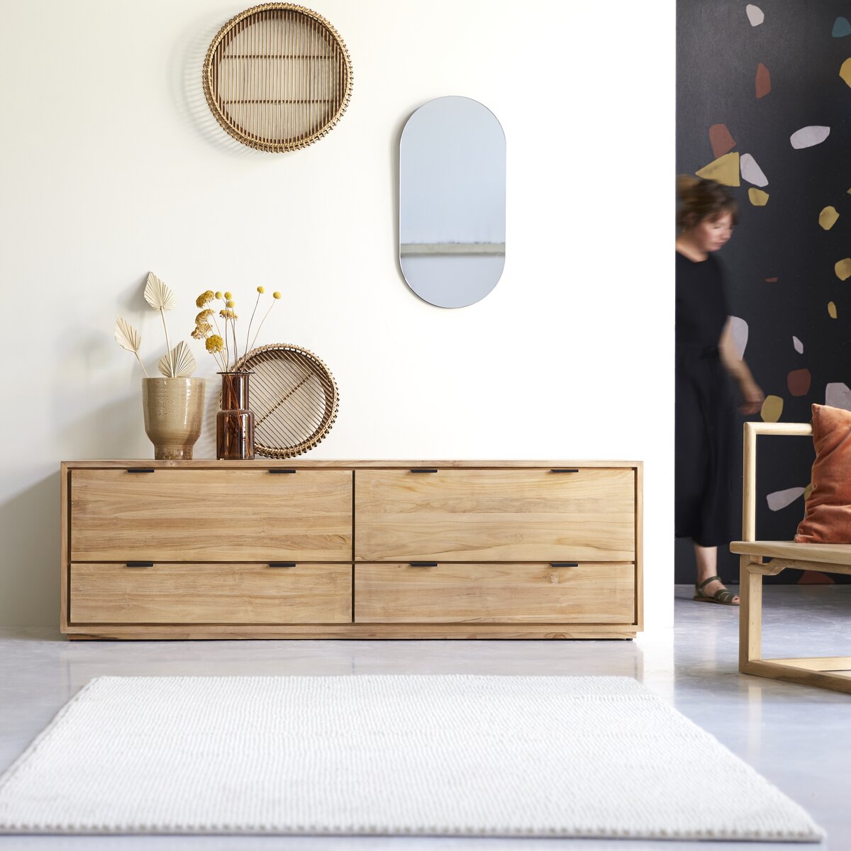 Senson - Meuble TV en teck massif 180 cm Senson - Meuble TV en teck massif 180 cm