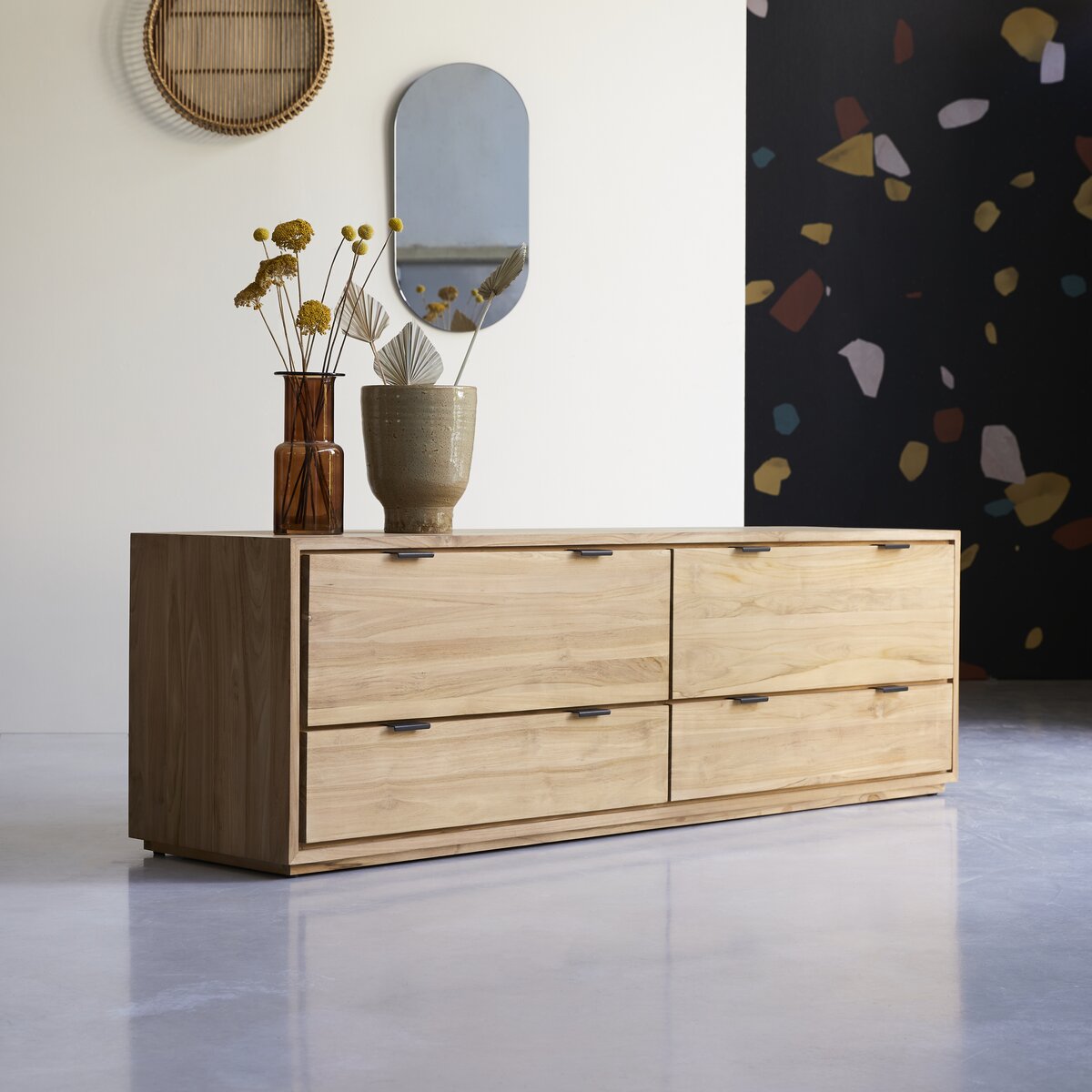 Senson - Meuble TV en teck massif 180 cm Senson - Meuble TV en teck massif 180 cm