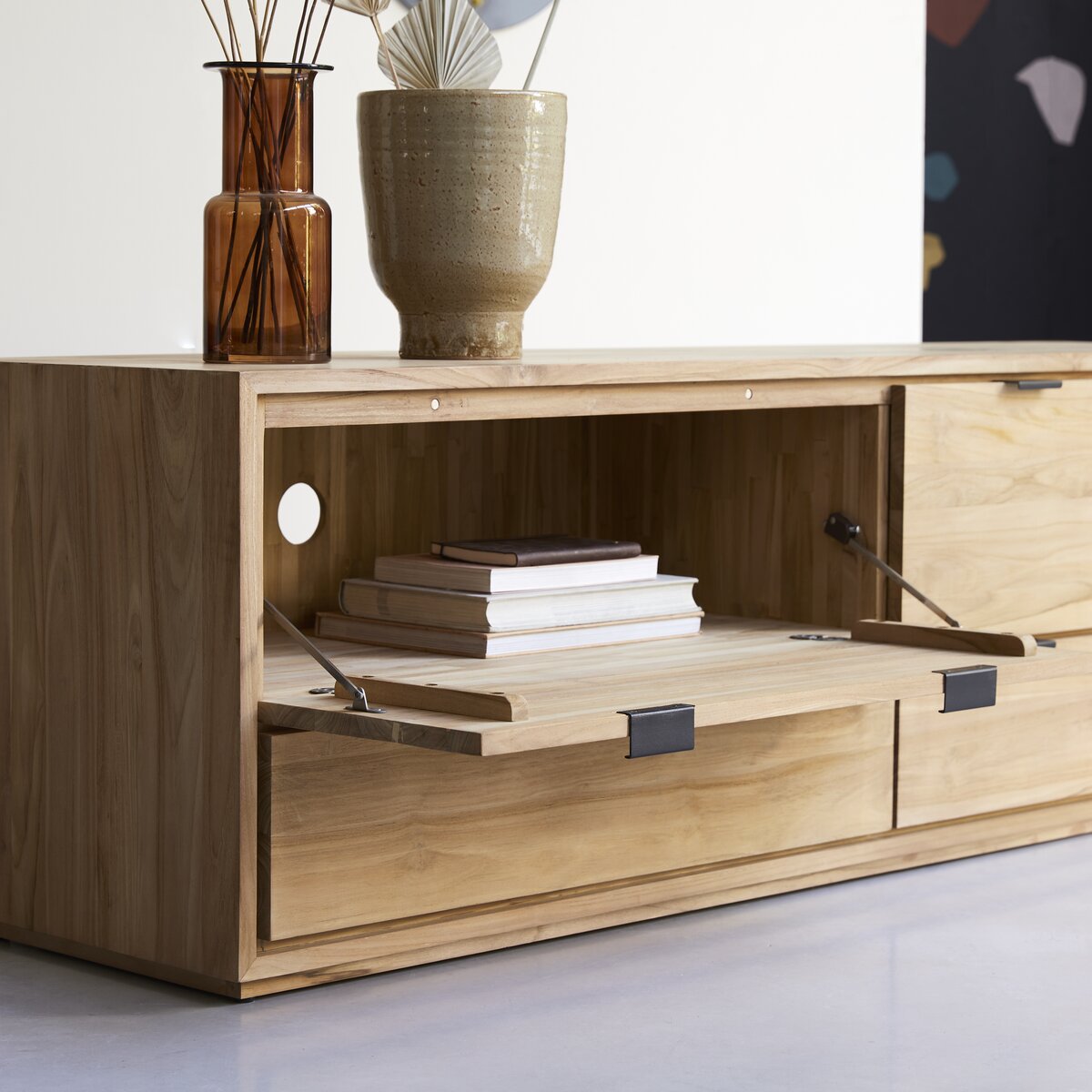 Senson - Meuble TV en teck massif 180 cm Senson - Meuble TV en teck massif 180 cm