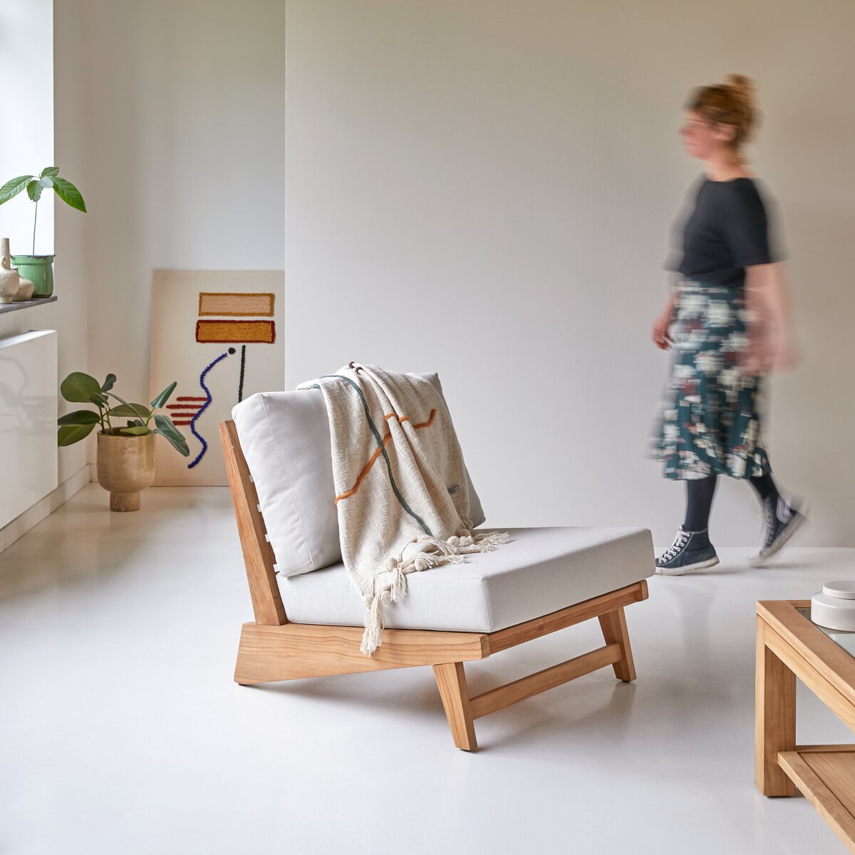 Olia - Fauteuil en teck massif Olia - Fauteuil en teck massif