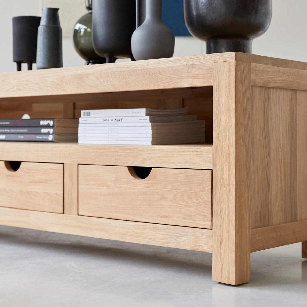 Oliver - Solid oak TV stand 200 cm Oliver - Solid oak TV stand 200 cm