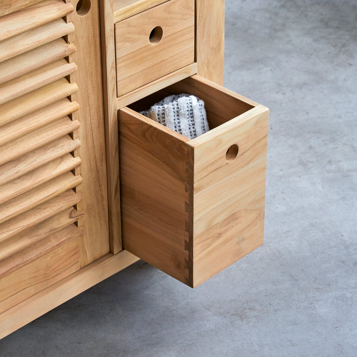 Coline - Solid teak vanity unit 145 cm Coline - Solid teak vanity unit 145 cm