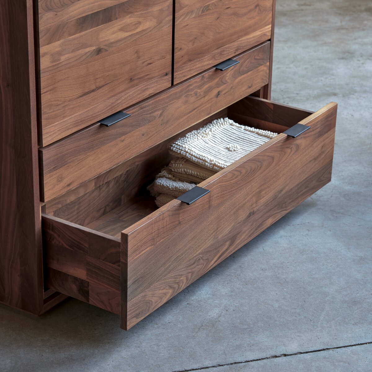 Walnut storage deals cabinet