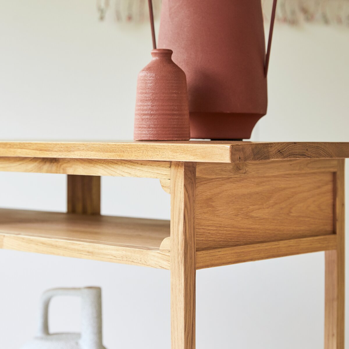 Clovis - Solid oak 1-drawer console table Clovis - Solid oak 1-drawer console table