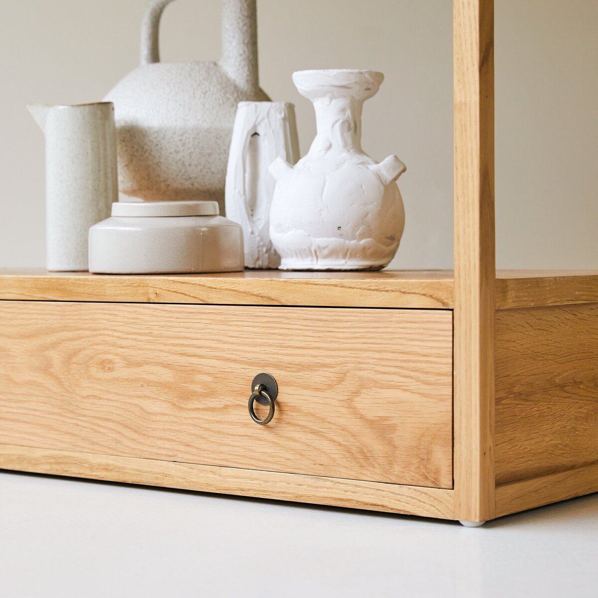 Clovis - Solid oak 1-drawer console table Clovis - Solid oak 1-drawer console table