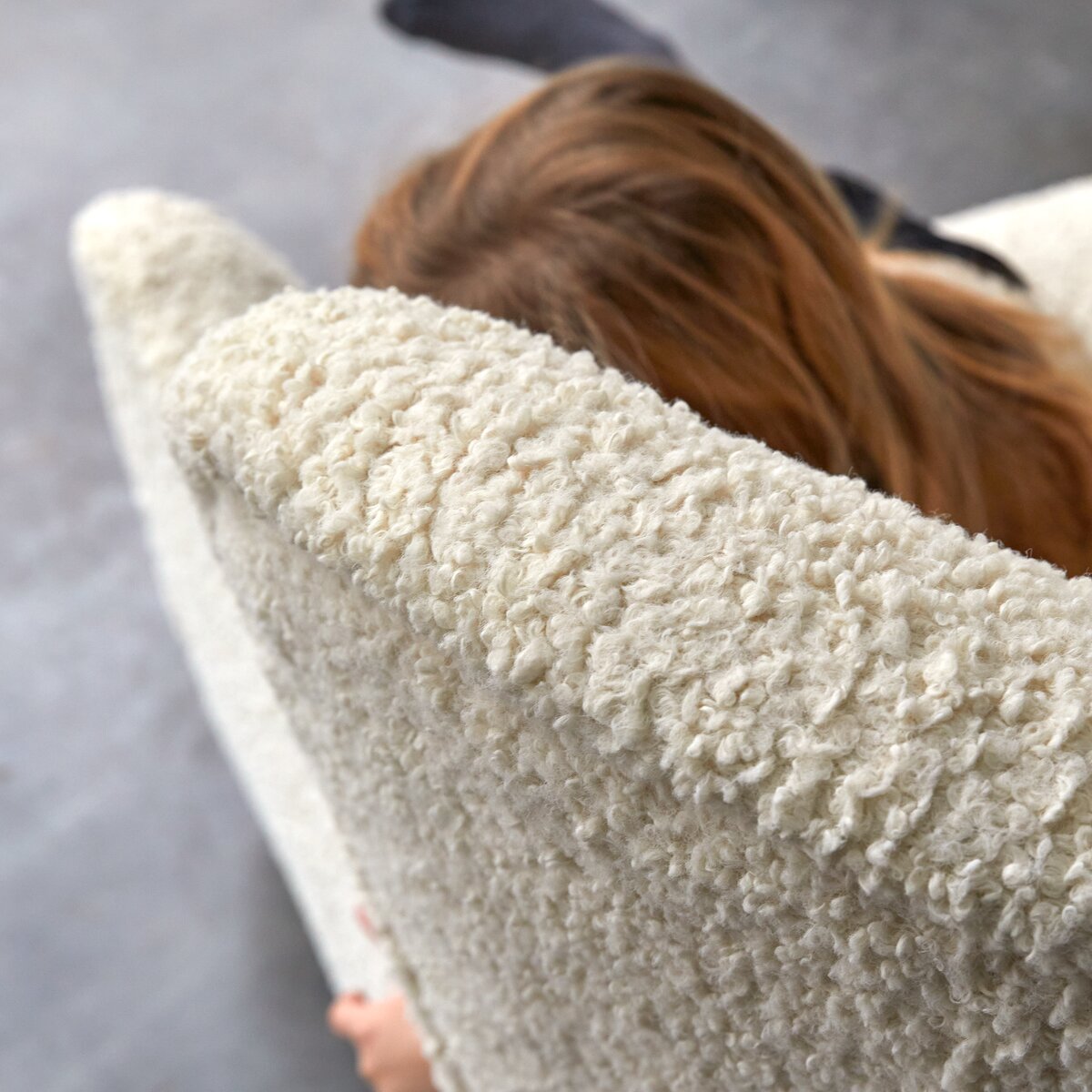 Sherpa - Fauteuil en chêne massif et tissu Sherpa - Fauteuil en chêne massif et tissu