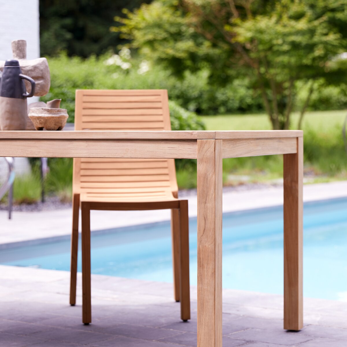 Teo - Set da giardino in teak massello 4 sedie Teo - Set da giardino in teak massello 4 sedie