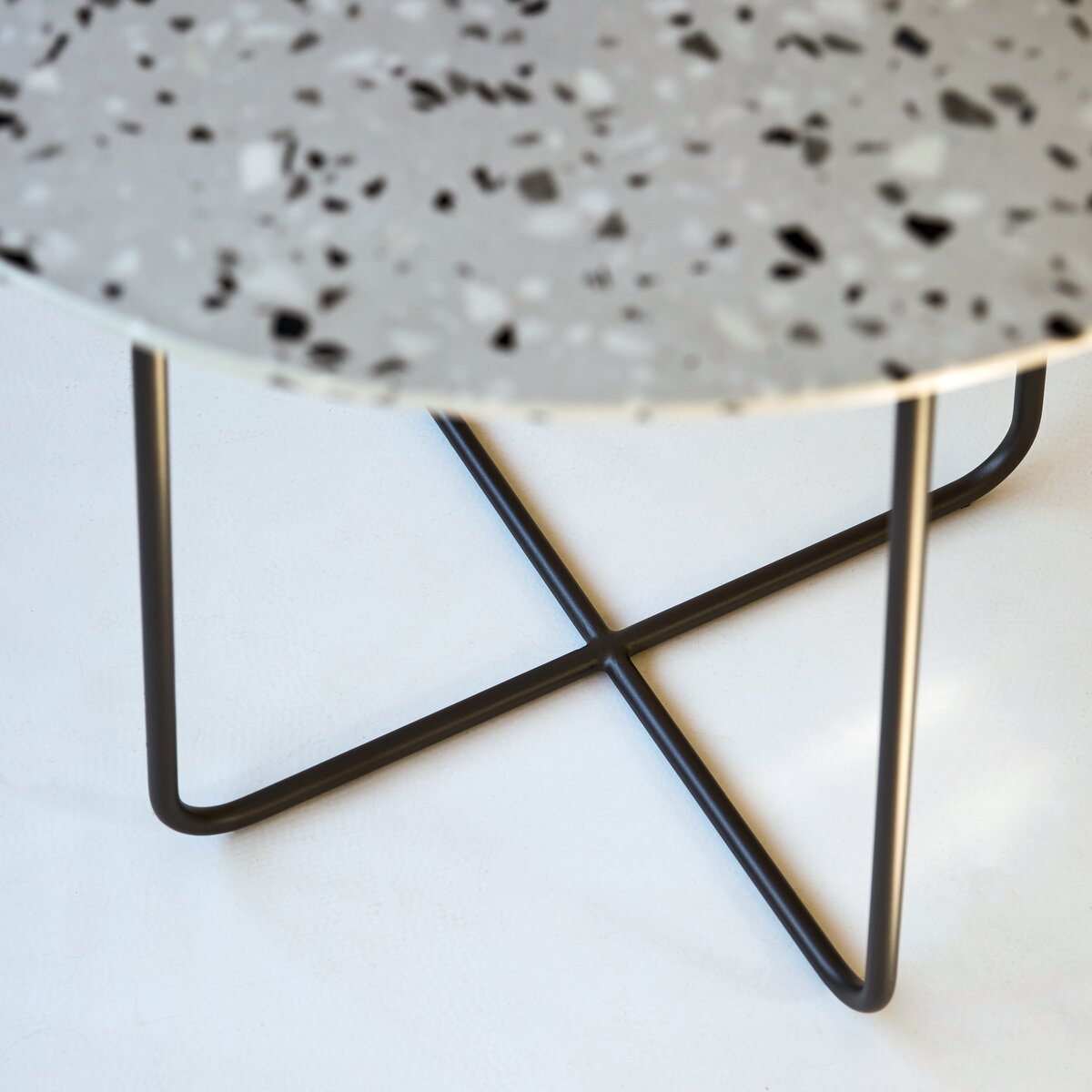 Table en métal et terrazzo premium brown 160 cm - Mobilier de séjour-  Tikamoon