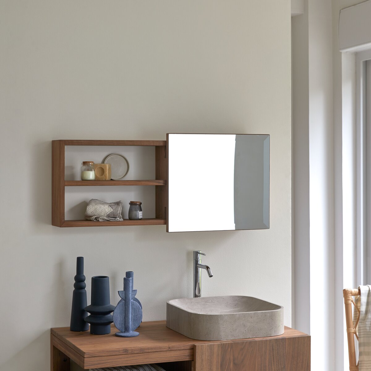 Typo - Mobile bagno in noce massello Typo - Mobile bagno in noce massello