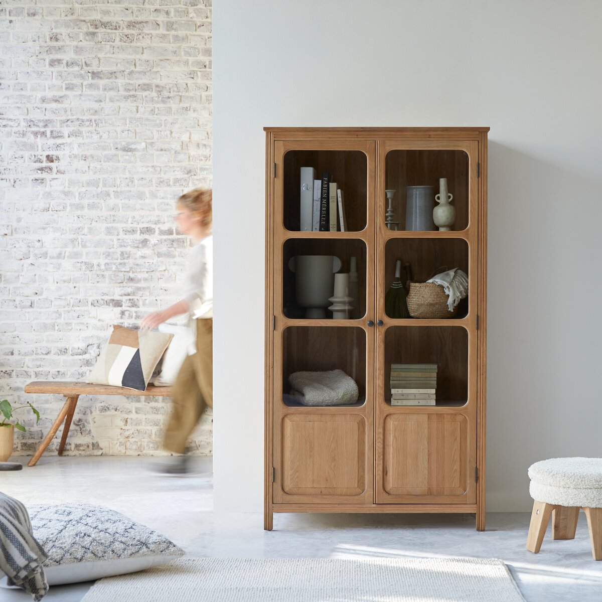 Marthe - Solid oak storage cabinet