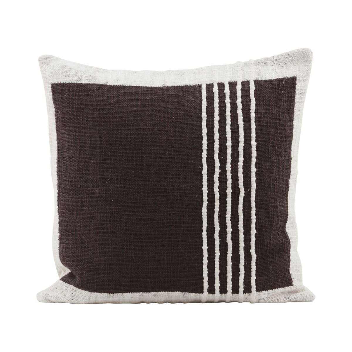 Housse de coussin coton 50cm brown - Textile de décoration - Tikamoon