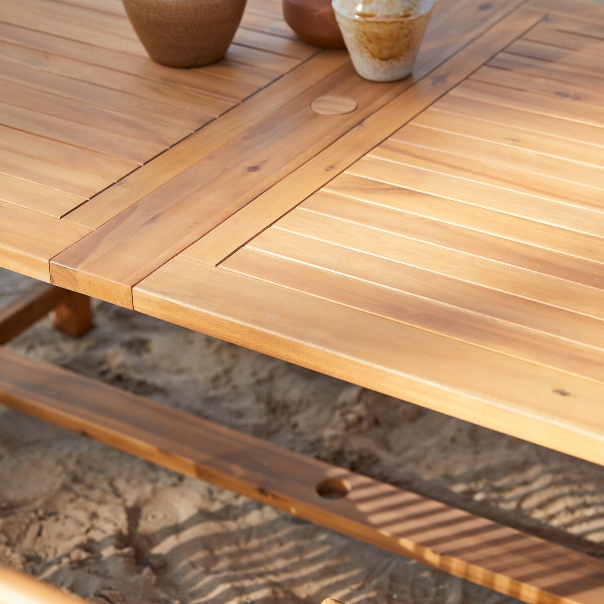 Capri - Rechteckige Outdoor Gartenmöbel Set aus massiver Akazie 12 Stühle Capri - Rechteckige Outdoor Gartenmöbel Set aus massiver Akazie 12 Stühle