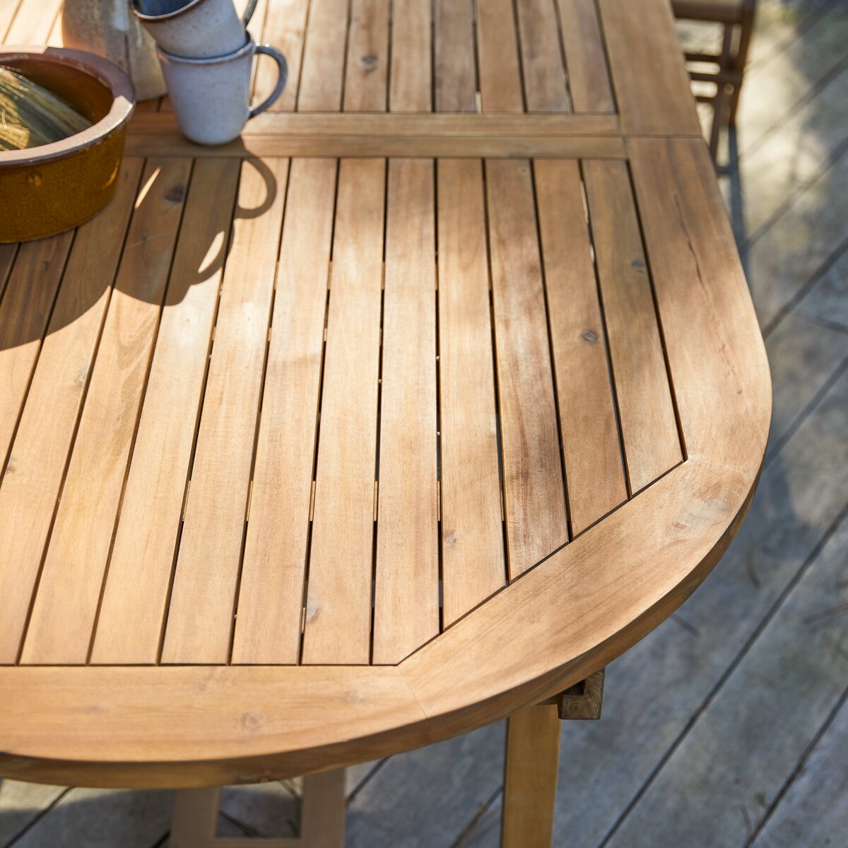 Table et 6 chaises de jardin en acacia - Meubles d'extérieur - Tikamoon